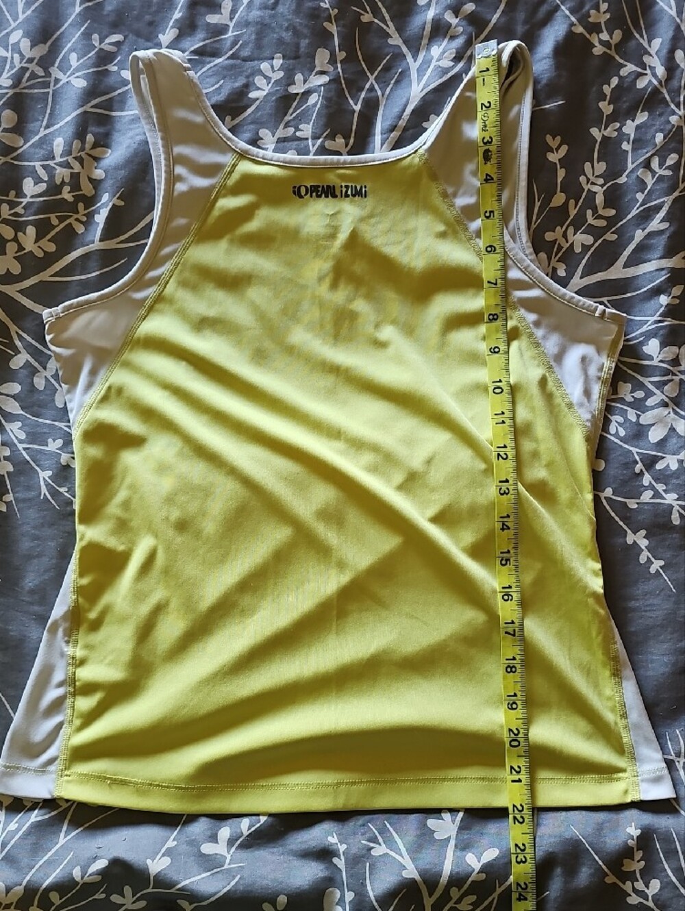 Pearl Izumi Women's Racerback Tank Tops - Black & Yellow - Picture 7 of 10